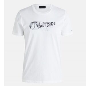 Peak Performance Mens XL White Freeride World Tour Graphic T-Shirt New With Tags